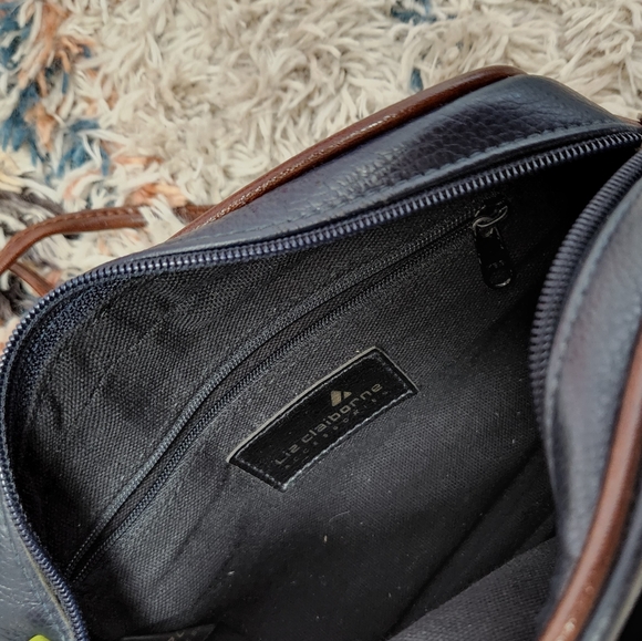 Vintage 90s Liz Claiborne Faux Leather Purse Bag Mini 1990s Preppy Academia Y2K - Picture 7 of 14